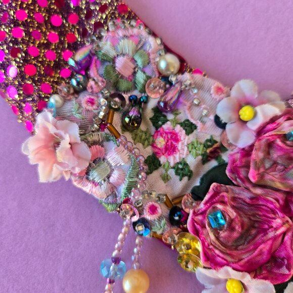 Rose Cameo Handmade Victorian-style Choker Romantic Collar - Picture 10 of 14